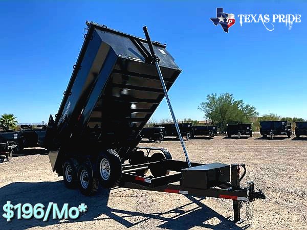 2025 Texas Pride 7x14x4 14k Bumper Pull Dump Trailer