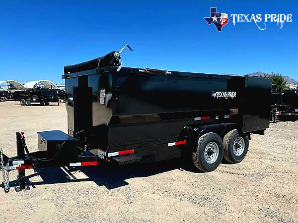 2025 Texas Pride 7x14x4 14k Bumper Pull Dump Trailer