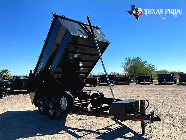 2025 Texas Pride 7x14x4 14k Bumper Pull Dump Trailer