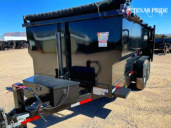 2025 Texas Pride 7x14x4 14k Bumper Pull Dump Trailer