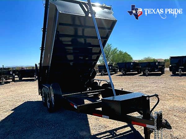 2025 Texas Pride 7x14x4 14k Bumper Pull Dump Trailer