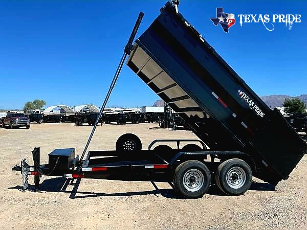 2025 Texas Pride 7x14x4 14k Bumper Pull Dump Trailer