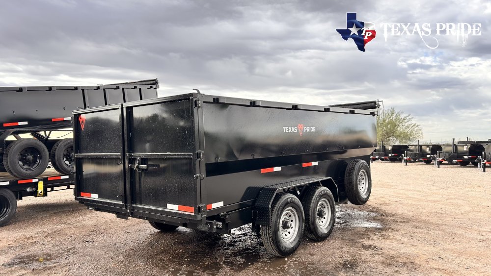 Texas Pride 7x16x4 16K Bumper Pull Dump Trailer