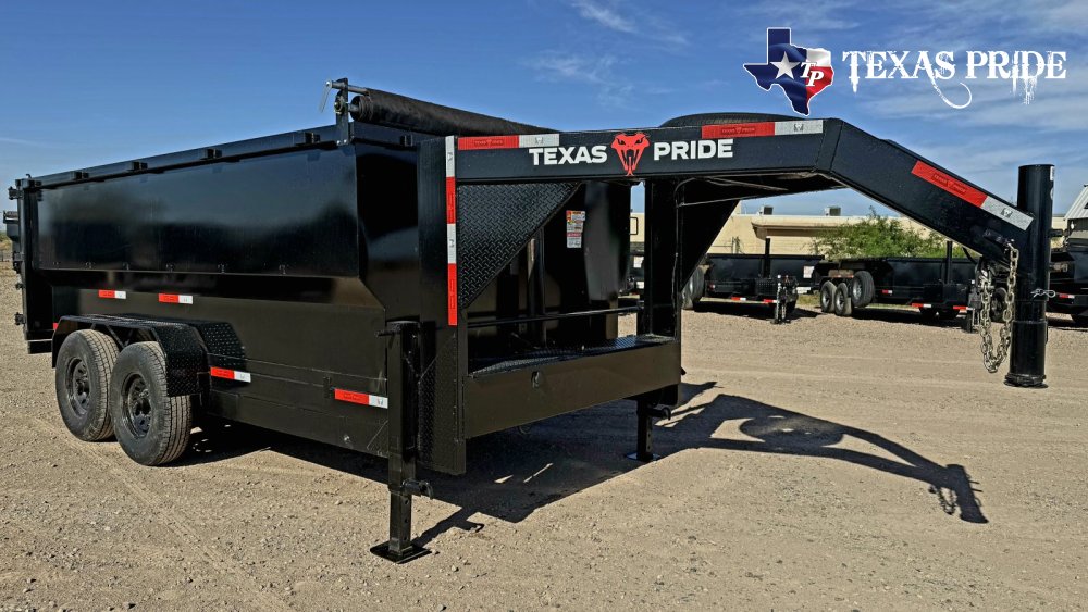 Texas Pride 7x14x4 16K Gooseneck Dump Trailer