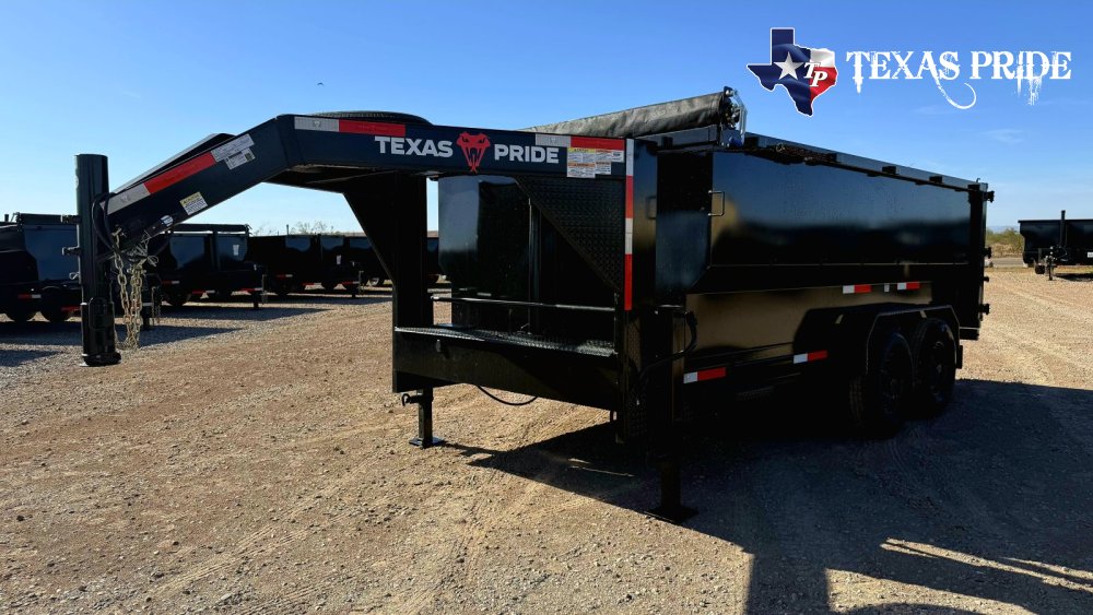 Texas Pride 7x14x4 16K Gooseneck Dump Trailer