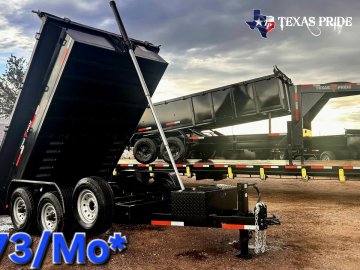 Texas Pride 7X12X2 14K Bumper Pull Dump Trailer
