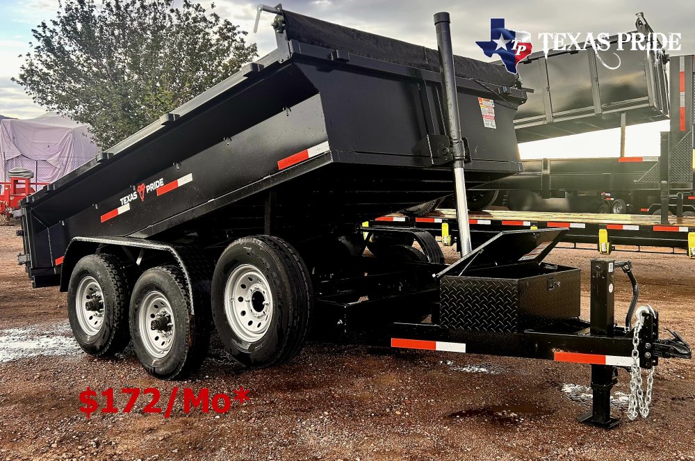 Texas Pride 7X12X2 14K Bumper Pull Dump Trailer