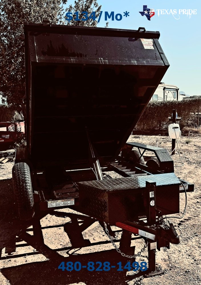 2026 6x10x2 7k Bumper Pull Dump Trailer Texas Pride