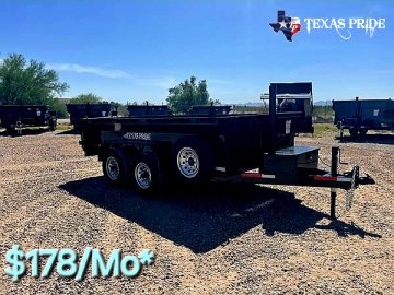 2025 Texas Pride 7X12X2 14K Bumper Pull Dump Trailer