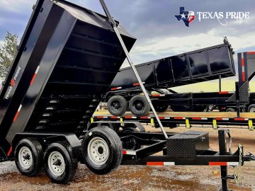 2026 Texas Pride 7X12X3 14K Bumper Pull Dump Trailer