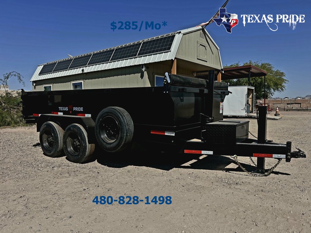 Texas Pride 7x14x2 20K Bumper Pull Dump Trailer