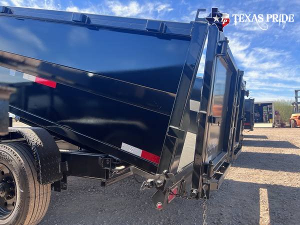 7x16x3 20K Gooseneck TEXAS PRIDE DUMP