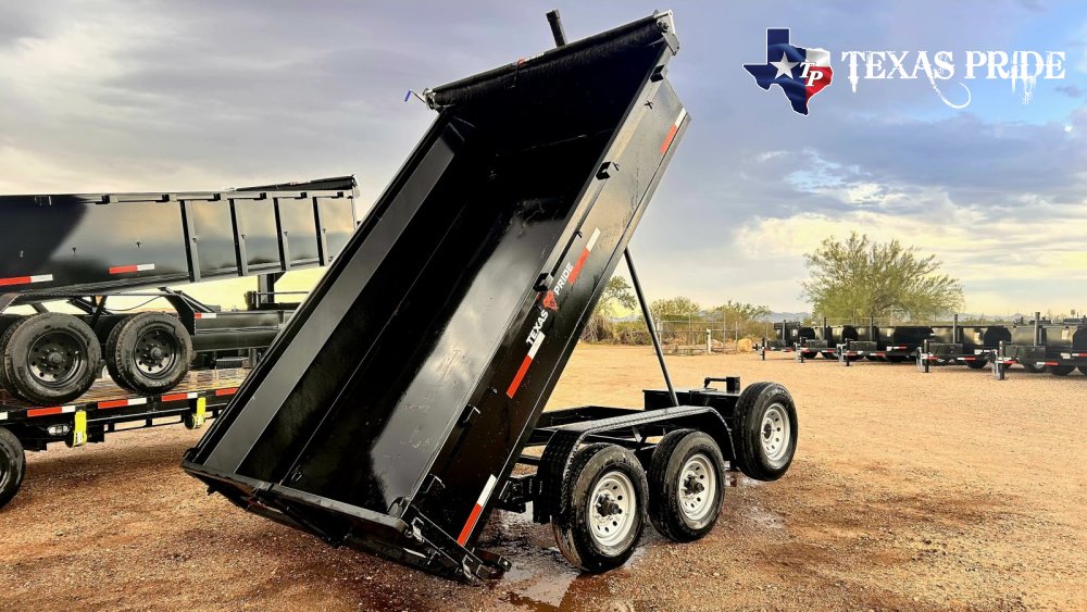 Texas Pride 7X12X2 14K Bumper Pull Dump Trailer