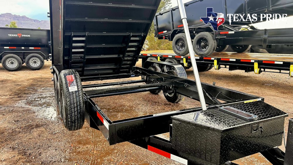 Texas Pride 7x16x2 14K Bumper Pull Dump Trailer