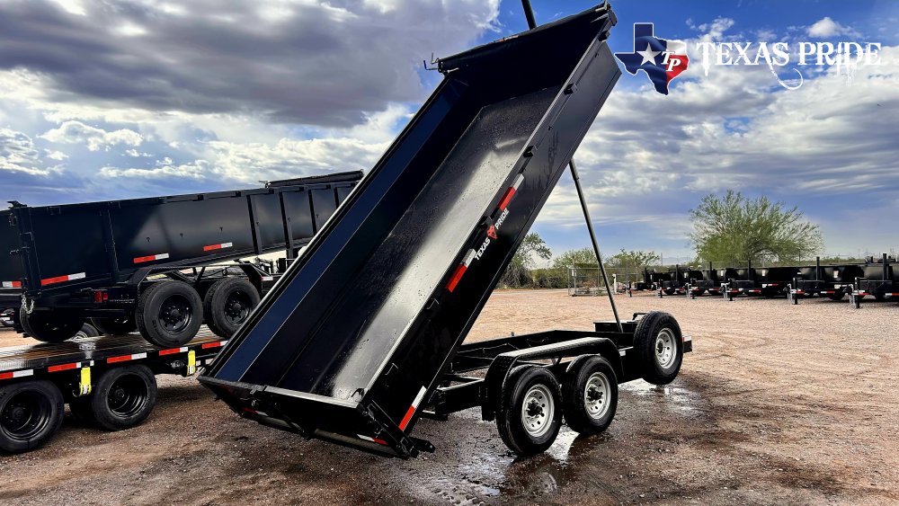 Texas Pride 7x16x2 14K Bumper Pull Dump Trailer
