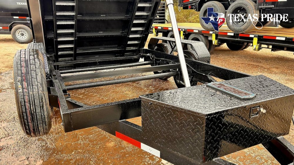 Used 2025 Texas Pride 7X12X3 14K Bumper Pull Dump Trailer /With Tarp, Ramps, & Spare