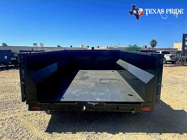 Used 2025 Texas Pride 7X12X3 14K Bumper Pull Dump Trailer /With Tarp, Ramps, & Spare