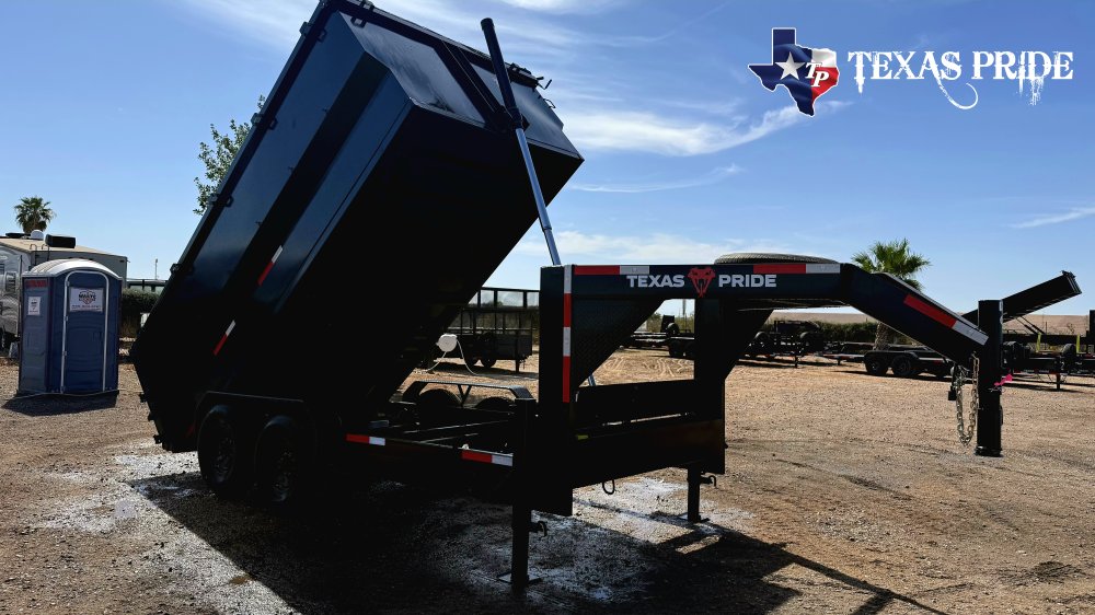 Texas Pride 7x14x4 16K Gooseneck Dump Trailer
