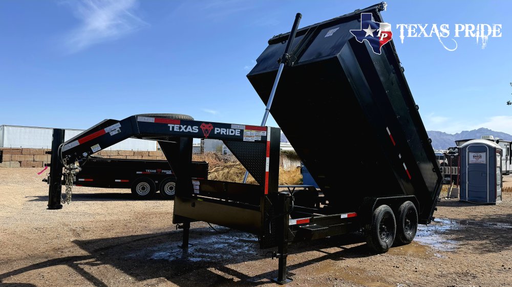 Texas Pride 7x14x4 16K Gooseneck Dump Trailer