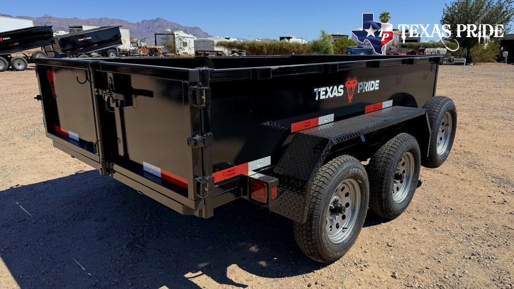 2026 6x10x2 7k Bumper Pull Dump Trailer Texas Pride