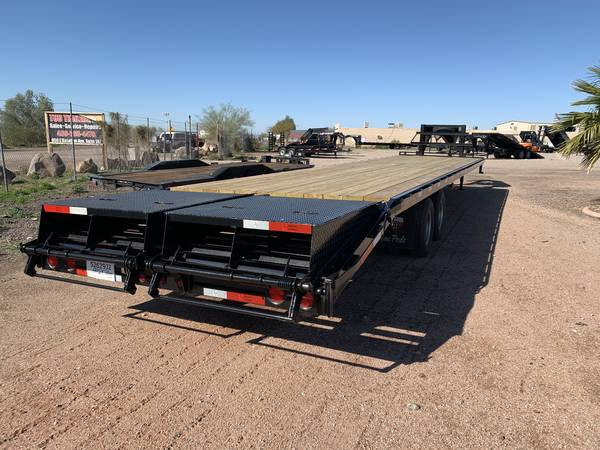 2023 FLAT BED 8.5x35+5 GN Hotshot FlatBed 16-PLY TIRES 25.9K