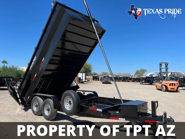 2024 BLOW OUT 7x16x2 14K BP TEXAS Pride Trailers Dump