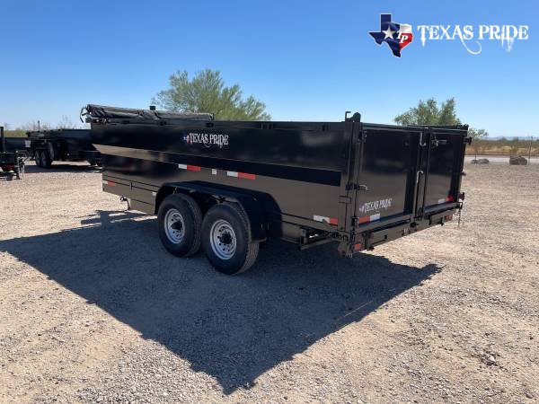 2025 Texas Pride 7x16x4 16k Bumper Pull Dump Trailer