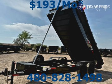 Texas Pride 7x16x2 14K Bumper Pull Dump Trailer