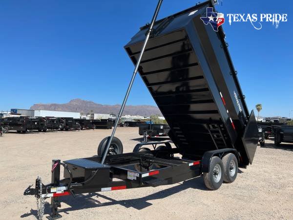 2025 Texas Pride 7x16x4 16k Bumper Pull Dump Trailer