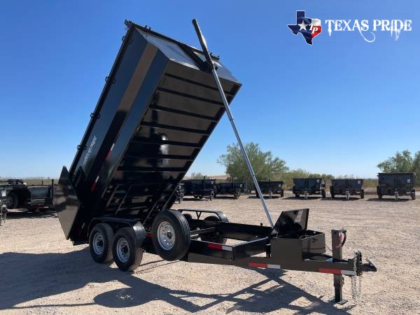 2025 Texas Pride 7x16x4 16k Bumper Pull Dump Trailer