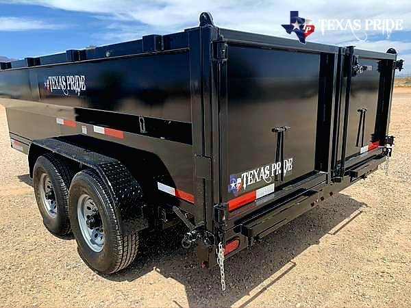 2026 Texas Pride 7x14x3 16k Bumper Pull Dump Trailer