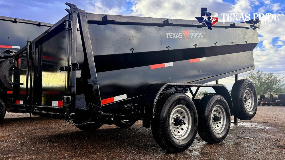 2026 Texas Pride 7x14x3 16k Bumper Pull Dump Trailer