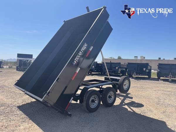 2025 Texas Pride 7x12x3 14k Bumper Pull Dump Trailer