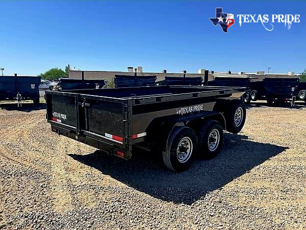 2025 Texas Pride 7X12X2 14K Bumper Pull Dump Trailer