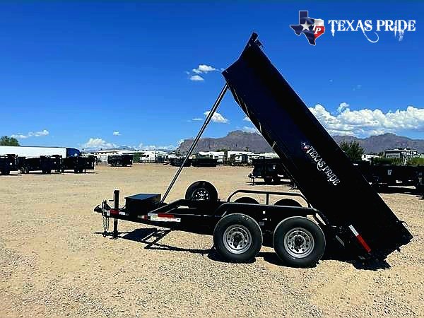 2025 Texas Pride 7X12X2 14K Bumper Pull Dump Trailer