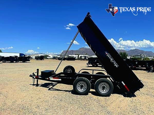 2025 Texas Pride 7X12X2 14K Bumper Pull Dump Trailer