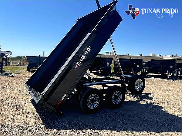 2025 Texas Pride 7X12X2 14K Bumper Pull Dump Trailer