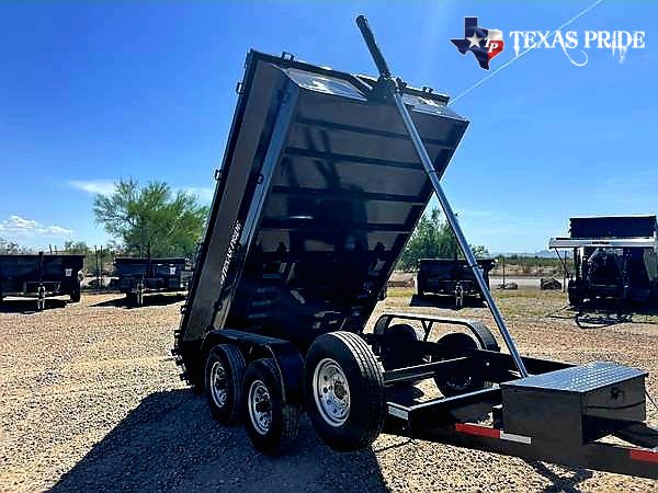 2025 Texas Pride 7X12X2 14K Bumper Pull Dump Trailer