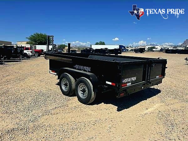 2025 Texas Pride 7X12X2 14K Bumper Pull Dump Trailer