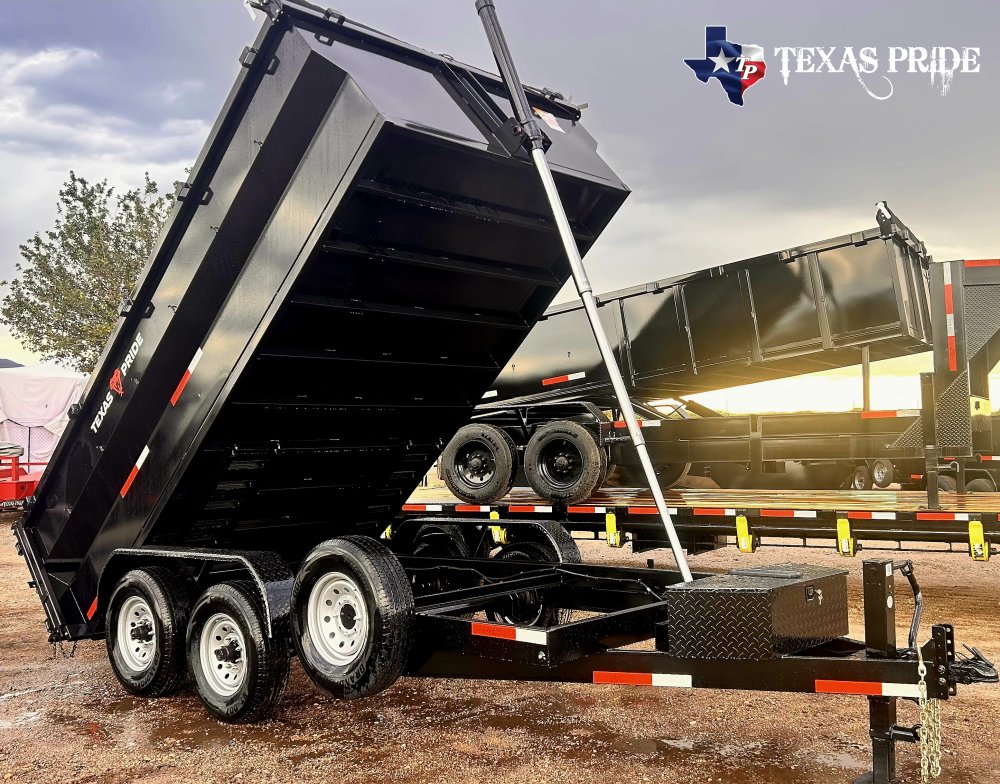 2026 Texas Pride 7X14X3 14K Bumper Pull Dump Trailer
