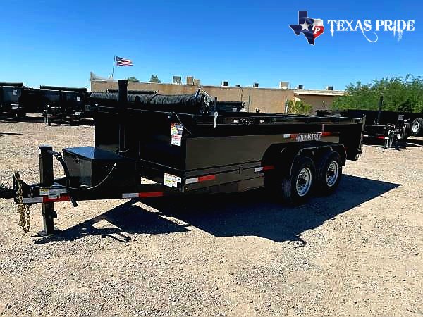 2025 Texas Pride 7x14x2 16k Bumper Pull Dump Trailer