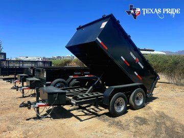 2026 Texas Pride 6x10x3 7k Bumper Pull Dump Trailer