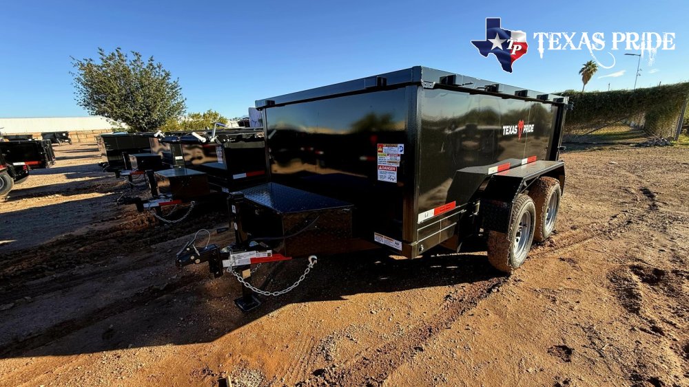 2026 Texas Pride 6x10x3 7k Bumper Pull Dump Trailer