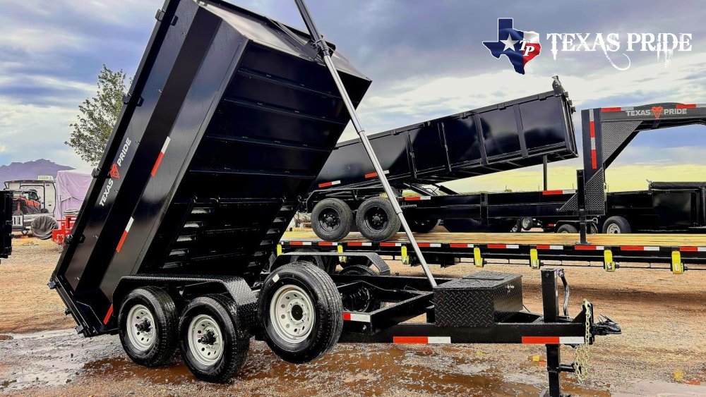 2026 Texas Pride 7X12X3 14K Bumper Pull Dump Trailer
