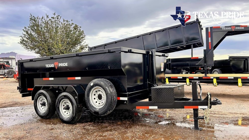 2026 Texas Pride 7X12X3 14K Bumper Pull Dump Trailer