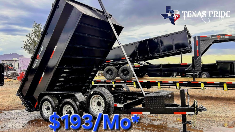 2026 Texas Pride 7X12X3 14K Bumper Pull Dump Trailer