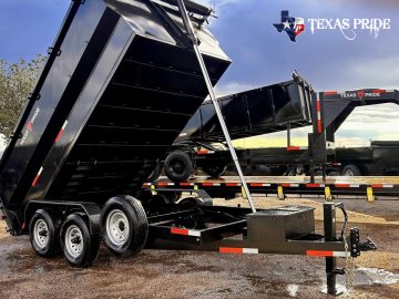 2026 Texas Pride 7x14x4 16k Bumper Pull Dump Trailer