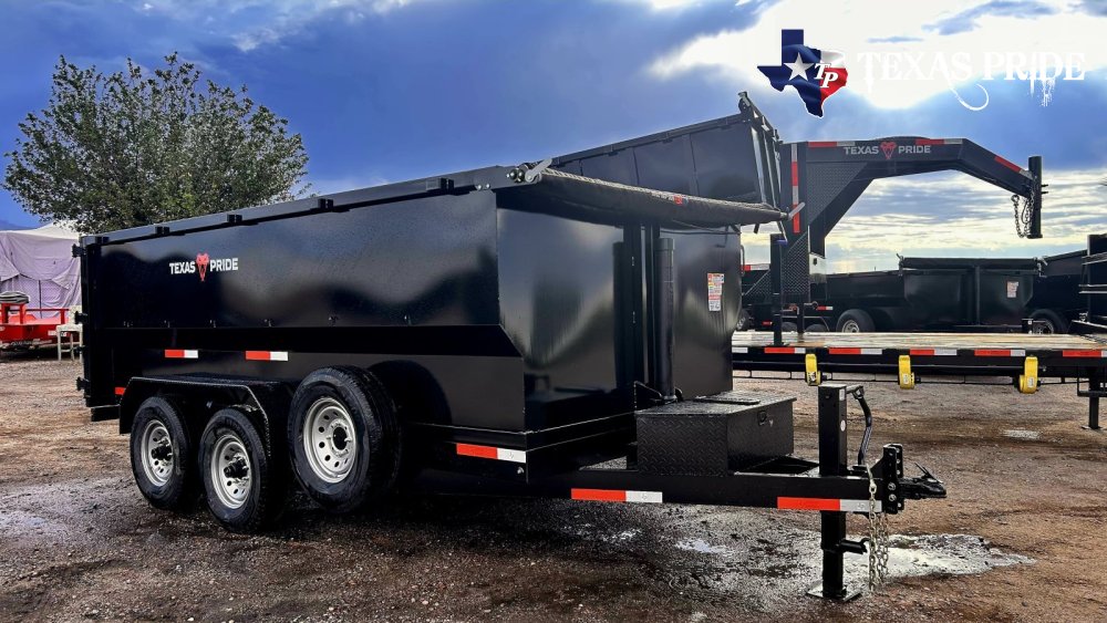 2026 Texas Pride 7x14x4 16k Bumper Pull Dump Trailer