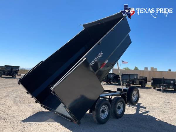 2025 Texas Pride 7x14x4 16k Bumper Pull Dump Trailer