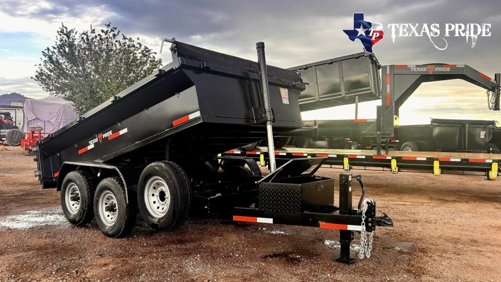 2026 Texas Pride 7X12X2 14K Bumper Pull Dump Trailer